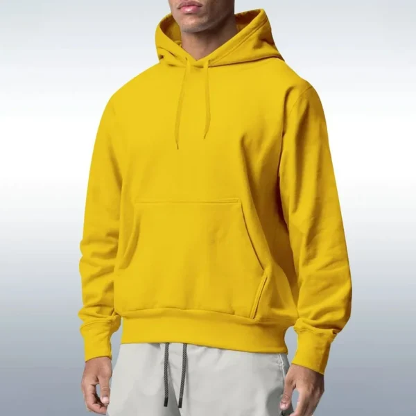 Yellow Stylish Trendy Hoodie for Men and Boys - Comfortable and Fashionable Casual Wear