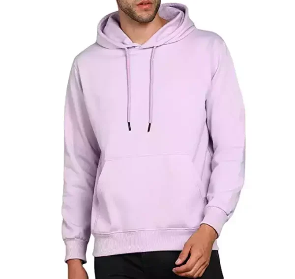 Comfy & Classy Baby Pink Cotton Fleece Hoodie | Unisex, Soft & Stylish