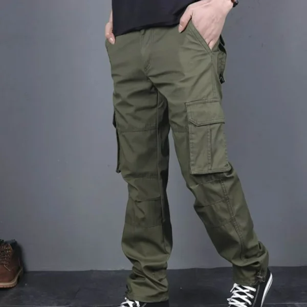 Cargo Baggy Pants for Men – Comfortable & Stylish Green Cotton Trousers